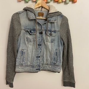 American Eagle denim sweater jacket